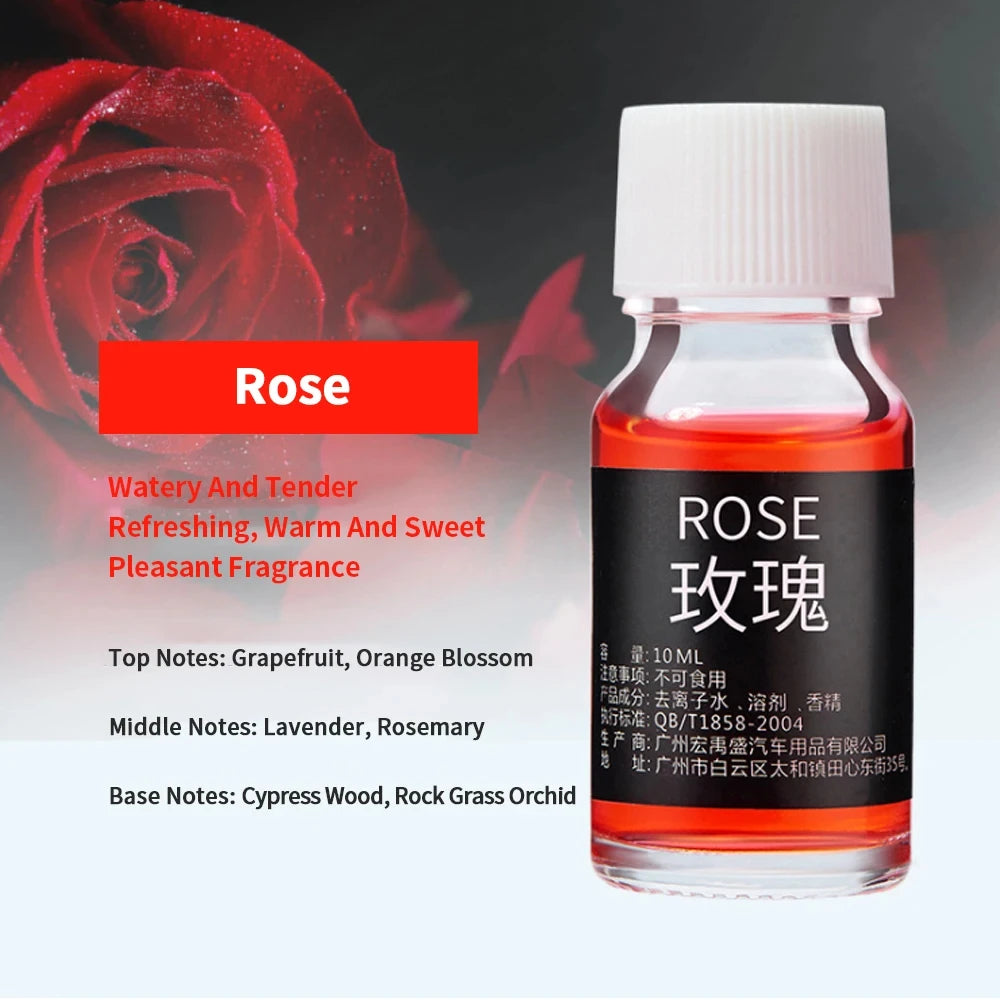Recharge de parfum de voiture Liquide Huile essentielle Désodorisant Replissage pour Auto Natural Plant Aroma Diffuser Fragrance Humidificateur