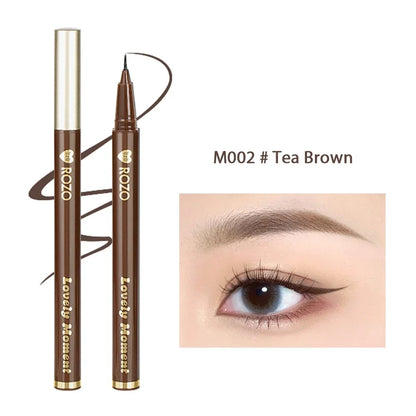 Eyeliner liquide ultra-fin Imperméable Paillettes Matte Black Shiny Eyeliner Lying Silkworm Pen Eye Beauty Party Makeup Tools