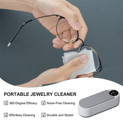 Nettoyeur à ultrasons portable Clean Pod 450 ml, appareil de nettoyage.