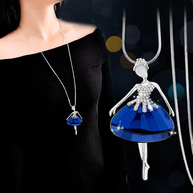 Collier Pendentif Fleur BYSPT – Couleur Argent & Imitation Perle