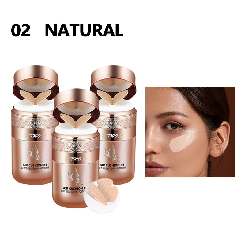 Air Cushion BB – Fond de teint fluide éclat naturel avec applicateur papillon