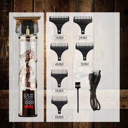 Rasoir Électrique Professionnel 3-en-1 pour Hommes  Tondeuse à barbe • Rasoir cheveux & contours • Style barber haute précision