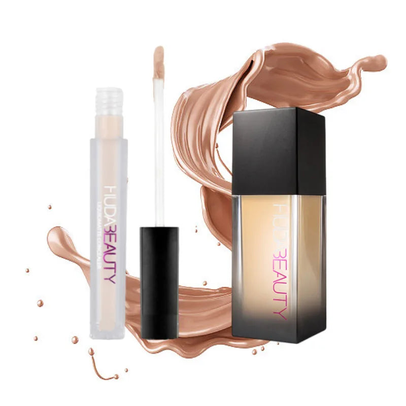 Face Liquid Concealer Rouges à lèvres Eyeliner Set HUDA Stick Shimmer Shine Maquillaje Ombre à paupières Maquillage étincelant Cosmétique