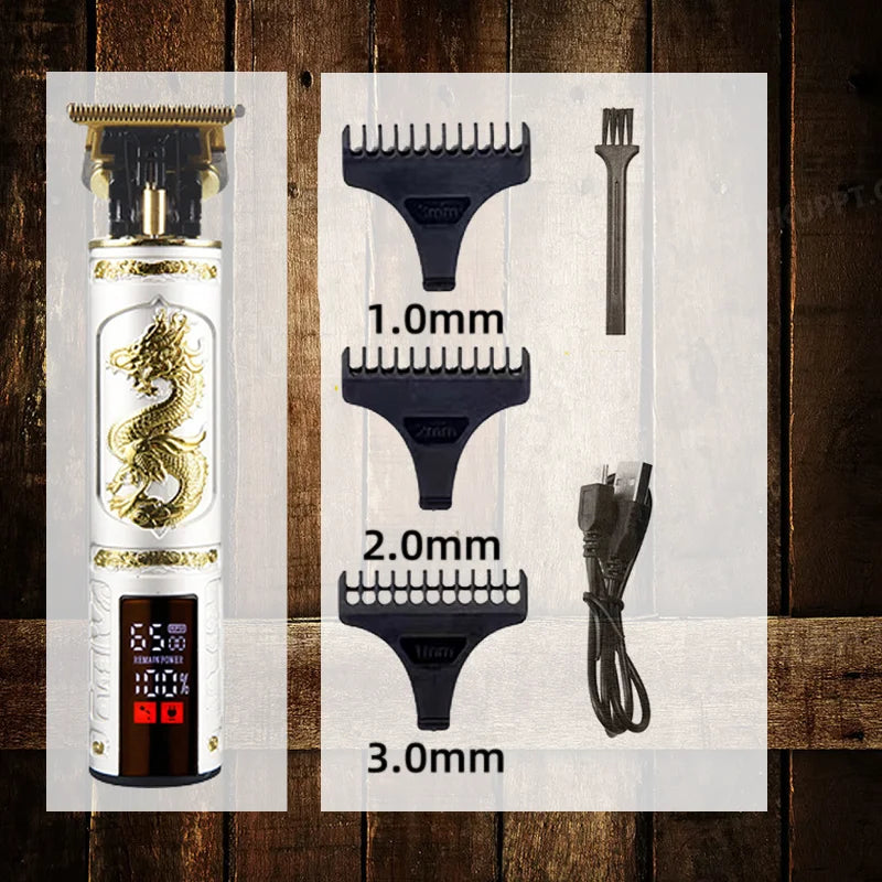 Rasoir Électrique Professionnel 3-en-1 pour Hommes  Tondeuse à barbe • Rasoir cheveux & contours • Style barber haute précision