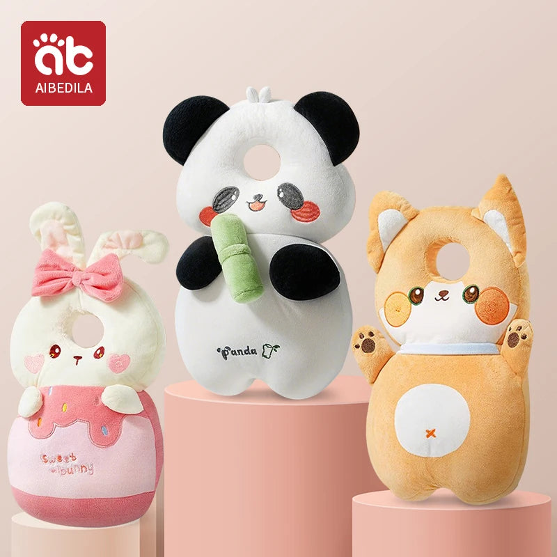 Baby Walkers Coussin de protection de la tête Animaux Coussin en peluche Sangles réglables Coussin de protection pour bébé.