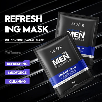 SADOER – Coffret Soins Visage Hommes 6-en-1  Hydratation • Nettoyage • Protection solaire • Anti-âge .