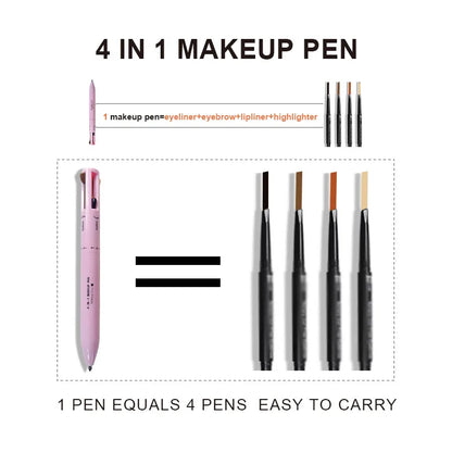 Crayon à sourcils 4 en 1, eye-liner, waterproof, longue tenue.