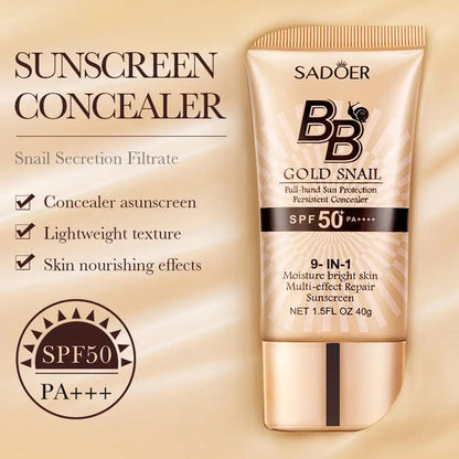 Fond de teint liquide BB crème mat SADOER, non gras, waterproof.
