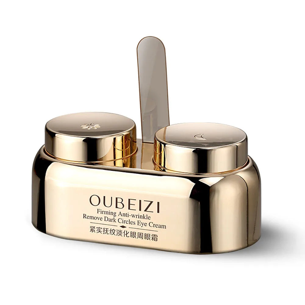 40g Crème de jour pour les yeux Crème pour les yeux de nuit Double soin de la peau Réduire les cernes Resserre le contour des yeux Anti-rides Gonflures des yeux Soins des yeux