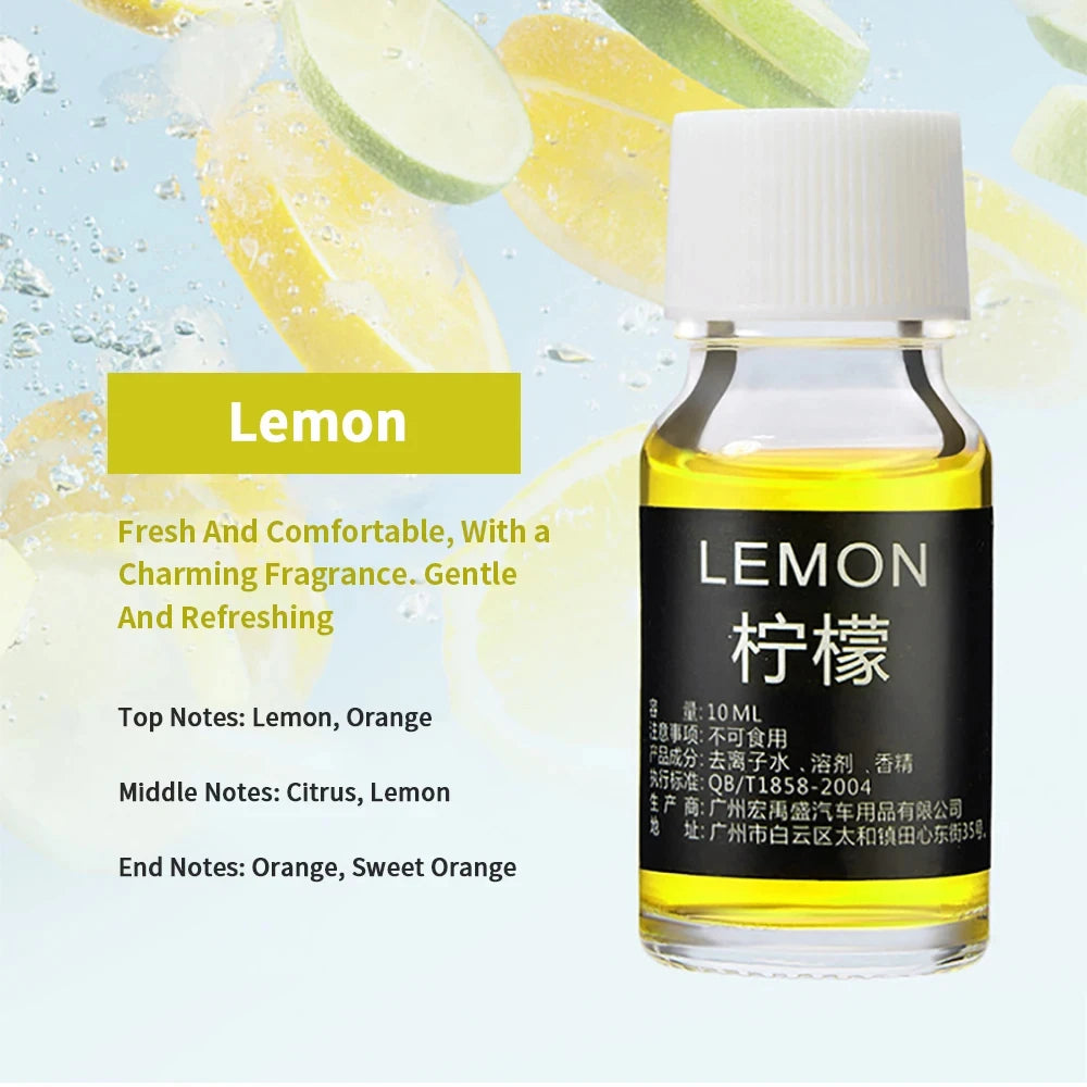 Recharge de parfum de voiture Liquide Huile essentielle Désodorisant Replissage pour Auto Natural Plant Aroma Diffuser Fragrance Humidificateur