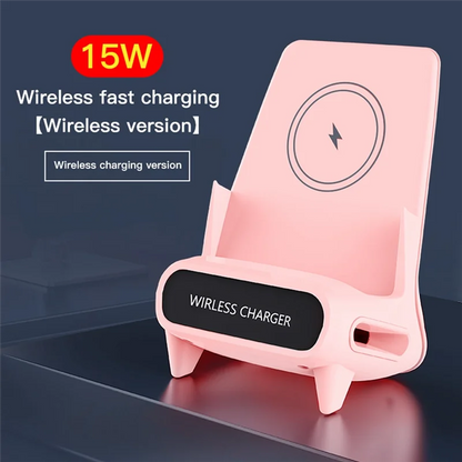 Chargeur sans fil rapide 15W – Support  multifonction pour smartphone