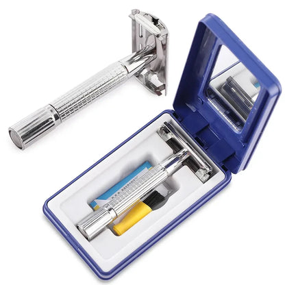 Rasoir de Barbier Pliant pour Hommes – Lame en Acier Inoxydable