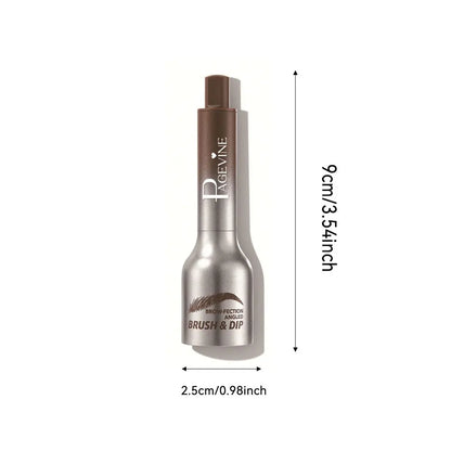 Crème de teinture pour sourcils imperméable longue durée avec pinceau, crayon à sourcils liquide anti-taches pour des sourcils précis et d'aspect naturel