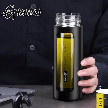 🍵 GIANXI Office – Tasse à Thé 380 ml avec Filtre Séparateur
Tasse Portable Résistante à Haute Température.