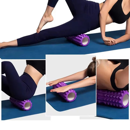Rouleaux en mousse pour massage musculaire 30CM - Rouleau en mousse dorsale HAUTE densité pour le soulagement des maux de dos et la récupération musculaire dans les jambes et les bras