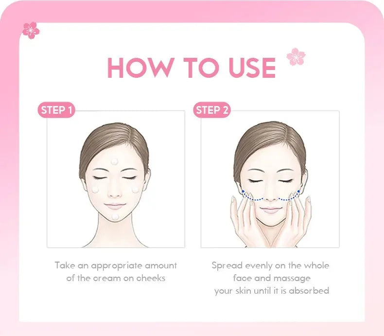LAIKOU SAKURA Face Cream Smoothing Moisturizer Whitening Nourishing Oil Control Skin Care 25g