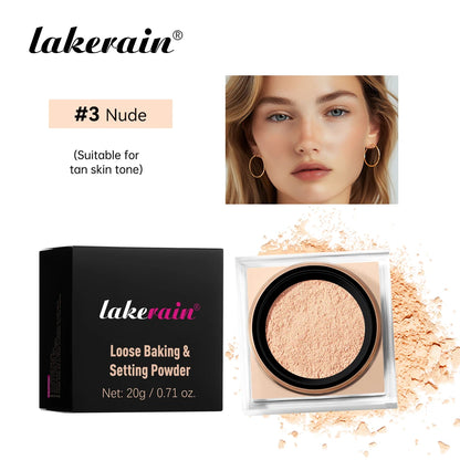 poudre de fixation en Contrôle de longue durée Visage naturel mat Imperméable BrighTening Poudre en vrac Maquillage Cosmétiques
