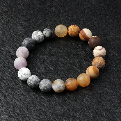 🌌 Bracelet Galaxie – 8 Planètes du Système Solaire & Étoile Gardienne