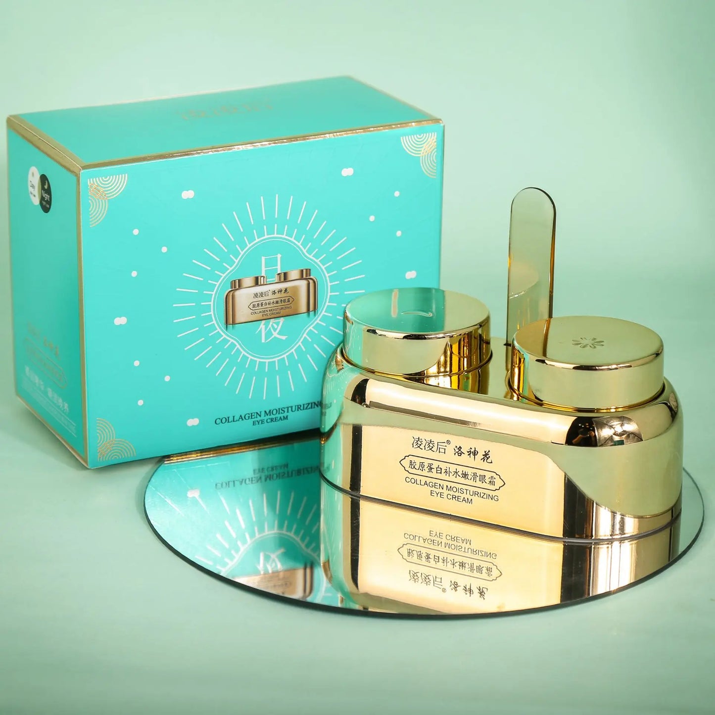 40g Crème de jour pour les yeux Crème pour les yeux de nuit Double soin de la peau Réduire les cernes Resserre le contour des yeux Anti-rides Gonflures des yeux Soins des yeux