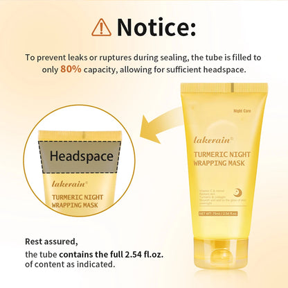 Crème de collagène Masque facial de nuit au collagène hydrolysé.