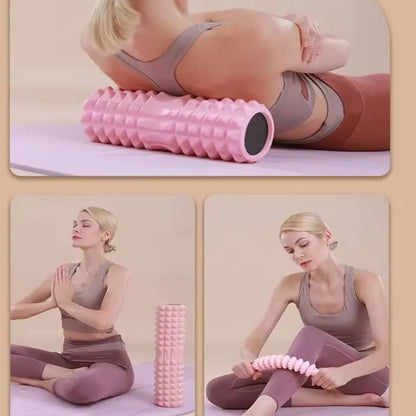 Rouleaux en mousse pour massage musculaire 30CM - Rouleau en mousse dorsale HAUTE densité pour le soulagement des maux de dos et la récupération musculaire dans les jambes et les bras