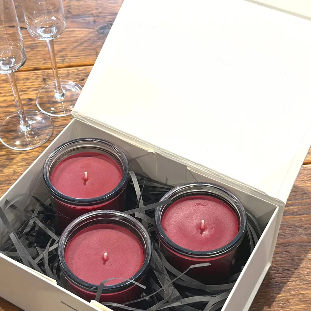 Coffret cadeau personnalisé à rabat magnétique pliable avec ruban