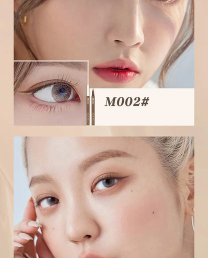 Eyeliner liquide ultra-fin Imperméable Paillettes Matte Black Shiny Eyeliner Lying Silkworm Pen Eye Beauty Party Makeup Tools