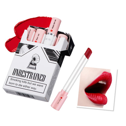4 Couleurs  Rouge à lèvres Cosmétiques Ensemble de rouge à lèvres Lip Tint Lip Gloss Waterproof Maquillaje Matte Long Lasting Make Up Pomade Kits