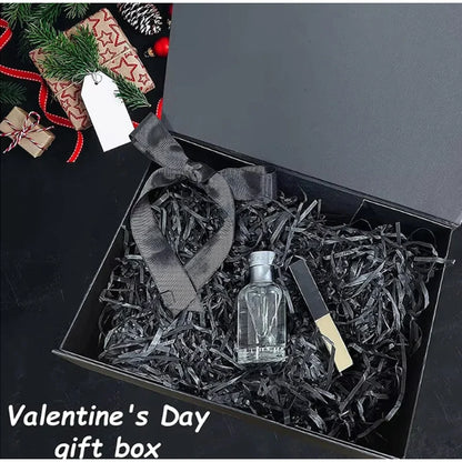 Coffret cadeau magnétique de luxe, coffret cadeau pliable, couvercle rabattable, coffret cadeau de Saint-Valentin