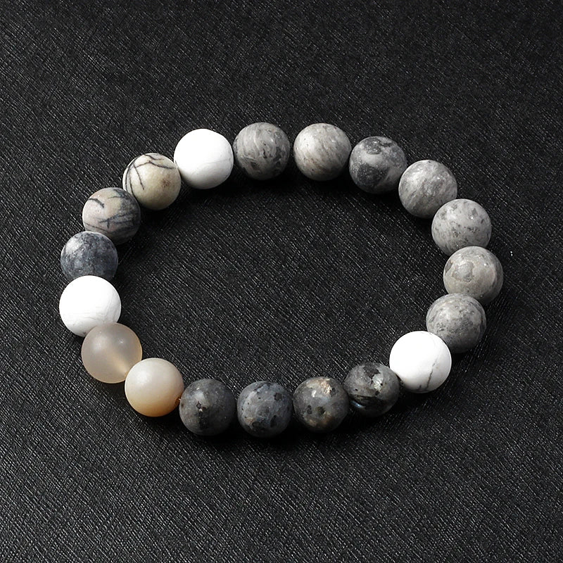 🌌 Bracelet Galaxie – 8 Planètes du Système Solaire & Étoile Gardienne