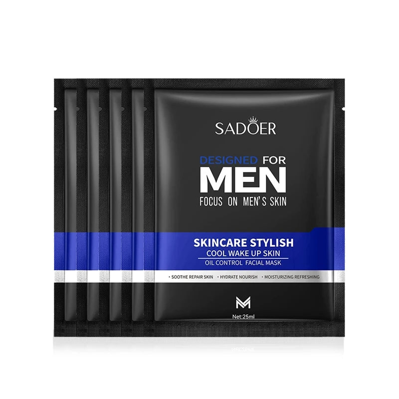 SADOER – Coffret Soins Visage Hommes 6-en-1  Hydratation • Nettoyage • Protection solaire • Anti-âge .