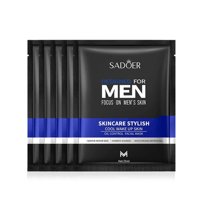 SADOER – Coffret Soins Visage Hommes 6-en-1  Hydratation • Nettoyage • Protection solaire • Anti-âge .