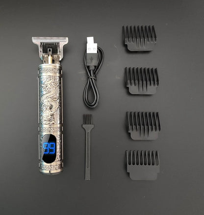 Rasoir Électrique Professionnel 3-en-1 pour Hommes  Tondeuse à barbe • Rasoir cheveux & contours • Style barber haute précision