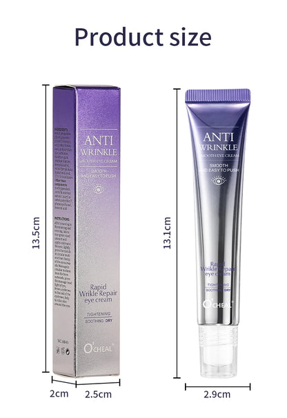 O'CHEAL – Crème Contour des Yeux avec Applicateur Roller Massant