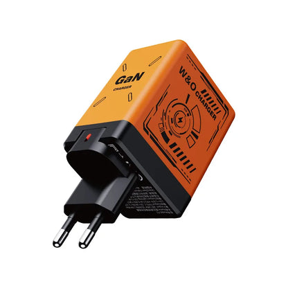 Chargeur 2-en-1 GaN 120W – Câble rétractable Type-C & Lightning | Adaptateur Portable Universel (F3)