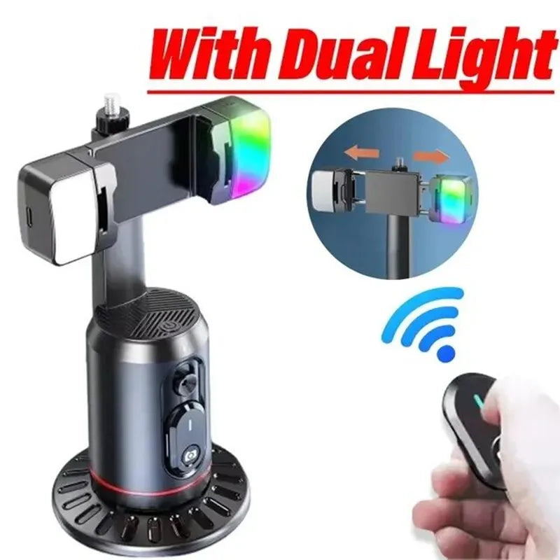 COOL DIER 2025 Nouveau stabilisateur de cardan à rotation 360, trépied Selfie Stick Desktop Face Tracking Gimbal pour Tiktok Smartphone Live