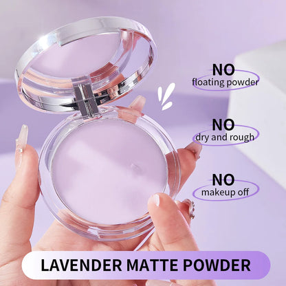 Poudre crème violette imperméable, bâton naturel pour le visage, poudre cosmétique