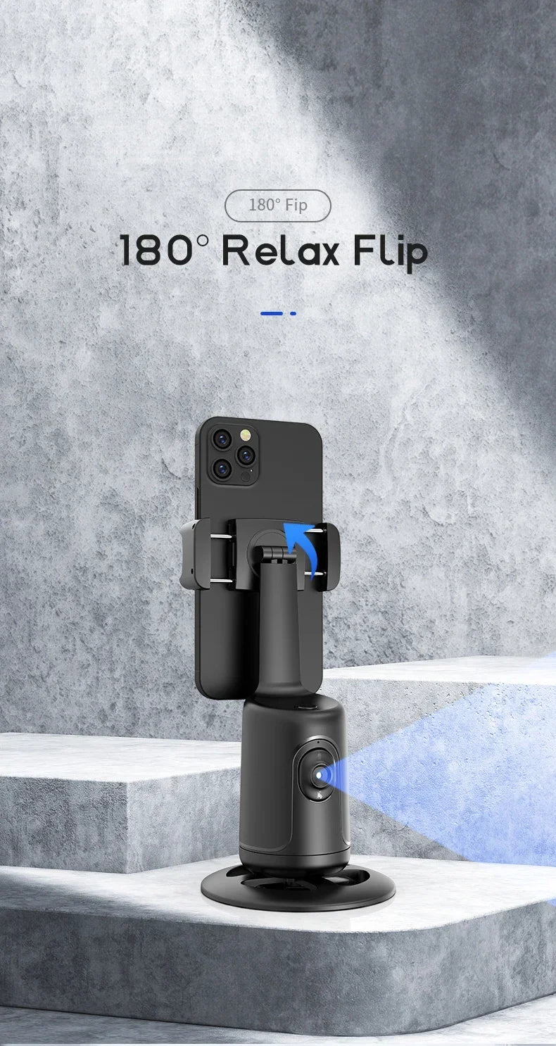 Rotation à 360 Suivi automatique du visage, trépied Smart Selfie Stick Suivi rapide, visage et des objets Cameraman Robot Mount