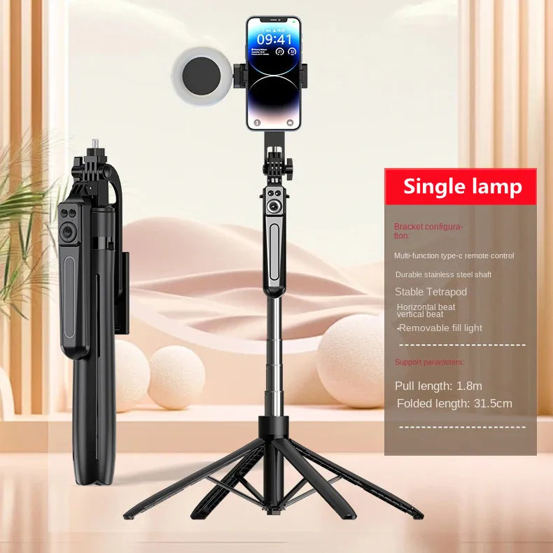 COOL DIER Nouveau trépied pour appareil photo de smartphone, support de trépied avec obturateur Bluetooth, supports de bâton de selfie sans fil avec support de téléphone