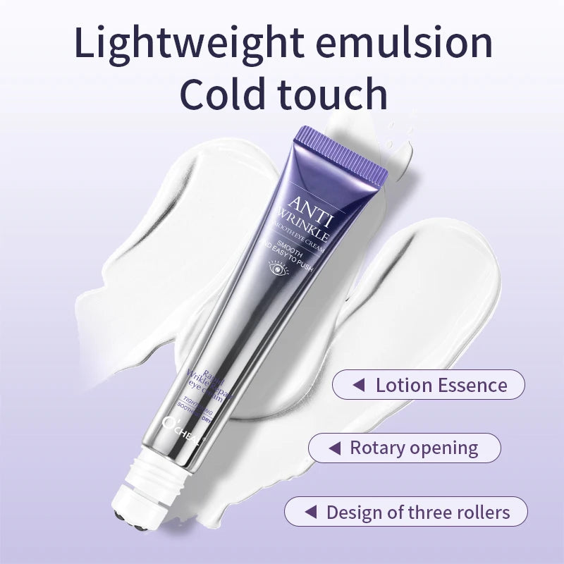 O'CHEAL – Crème Contour des Yeux avec Applicateur Roller Massant