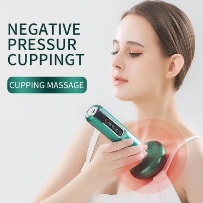 Masseur de Ventouses Électrique  Thérapie Infrarouge • Aspiration par Vide • Anti-Cellulite • Massage Gua Sha