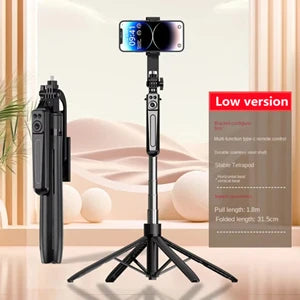 COOL DIER Nouveau trépied pour appareil photo de smartphone, support de trépied avec obturateur Bluetooth, supports de bâton de selfie sans fil avec support de téléphone
