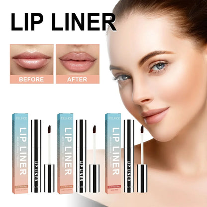 Crayon à lèvres imperméable Peel Off Tattoo Lipgloss Imperméable Longue durée Teinte pour les lèvres mates Contour brun Tear-off Lèvres Tache Cosmétique