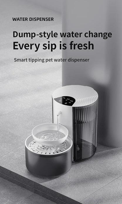 Fontaine à Eau Automatique Sans Fil 3L – Rechargeable & Intelligente | Distributeur pour Chats et Chiens – Sans Filtre