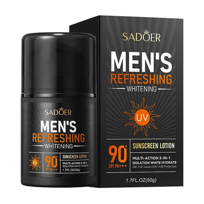 SADOER – Coffret Soins Visage Hommes 6-en-1  Hydratation • Nettoyage • Protection solaire • Anti-âge .
