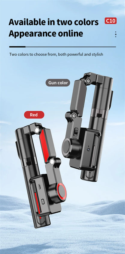 Stabilisateur d’intelligence 360 Rotation automatique Suivre le cardan, avec télécommande, selfie stabilisateur pour iPhone Android