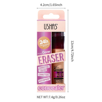 USHAS 12 couleurs tête d'éponge rotative fond de teint liquide anti-correcteur longue durée liquide n'enlève pas le maquillage correcteur imperméable