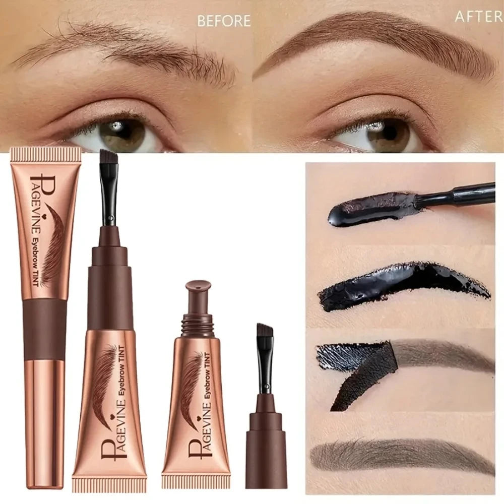 Gel de teinture pour sourcils 3 couleurs, imperméable, longue tenue, naturel, amovible, sans bavures, tatouage, maquillage.