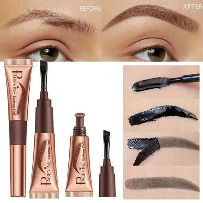 Gel de teinture pour sourcils 3 couleurs, imperméable, longue tenue, naturel, amovible, sans bavures, tatouage, maquillage.