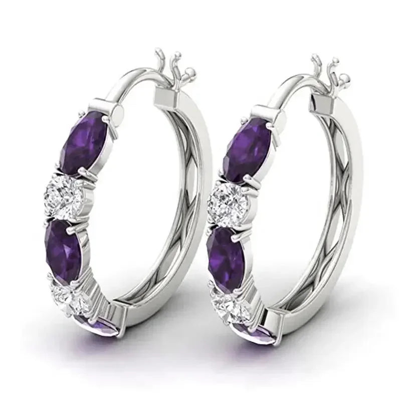 Boucles d'Oreilles en Cristal Drainage Lymphatique